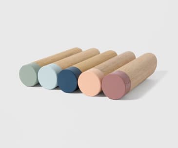 Pastel shop wall hooks